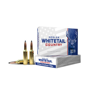 Nosler 6.5 Creedmoor 140gr Solid Base Whitetail Country Ammunition