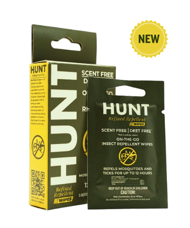 HUNT Refined Repellent Wipes - 5 Pack