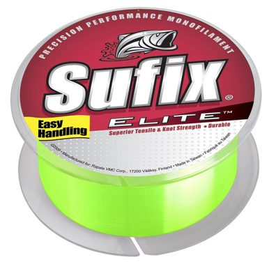 Sufix Elite Fishing Line (330 yds) - 14 lb Test - Hi-Vis Yellow