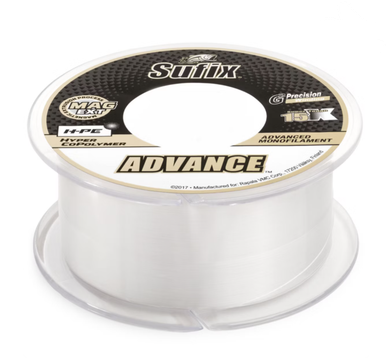 Sufix Advance Monofilament Fishing Line, 10 lb, 330 Yds. - Clear