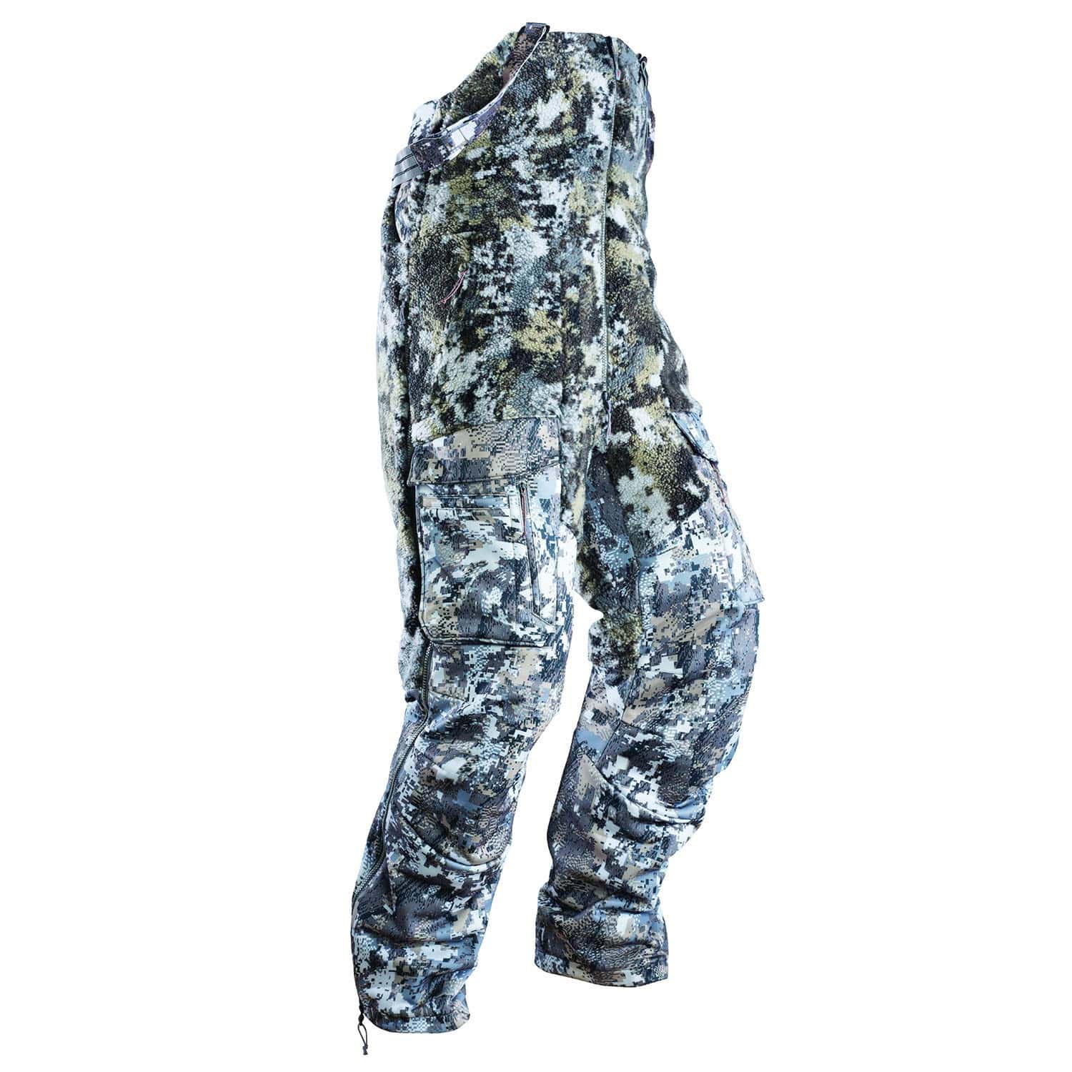 Sitka Gear Fanatic Bib Optifade Elevated II Wind Stopper Mid Weight 50225-EV