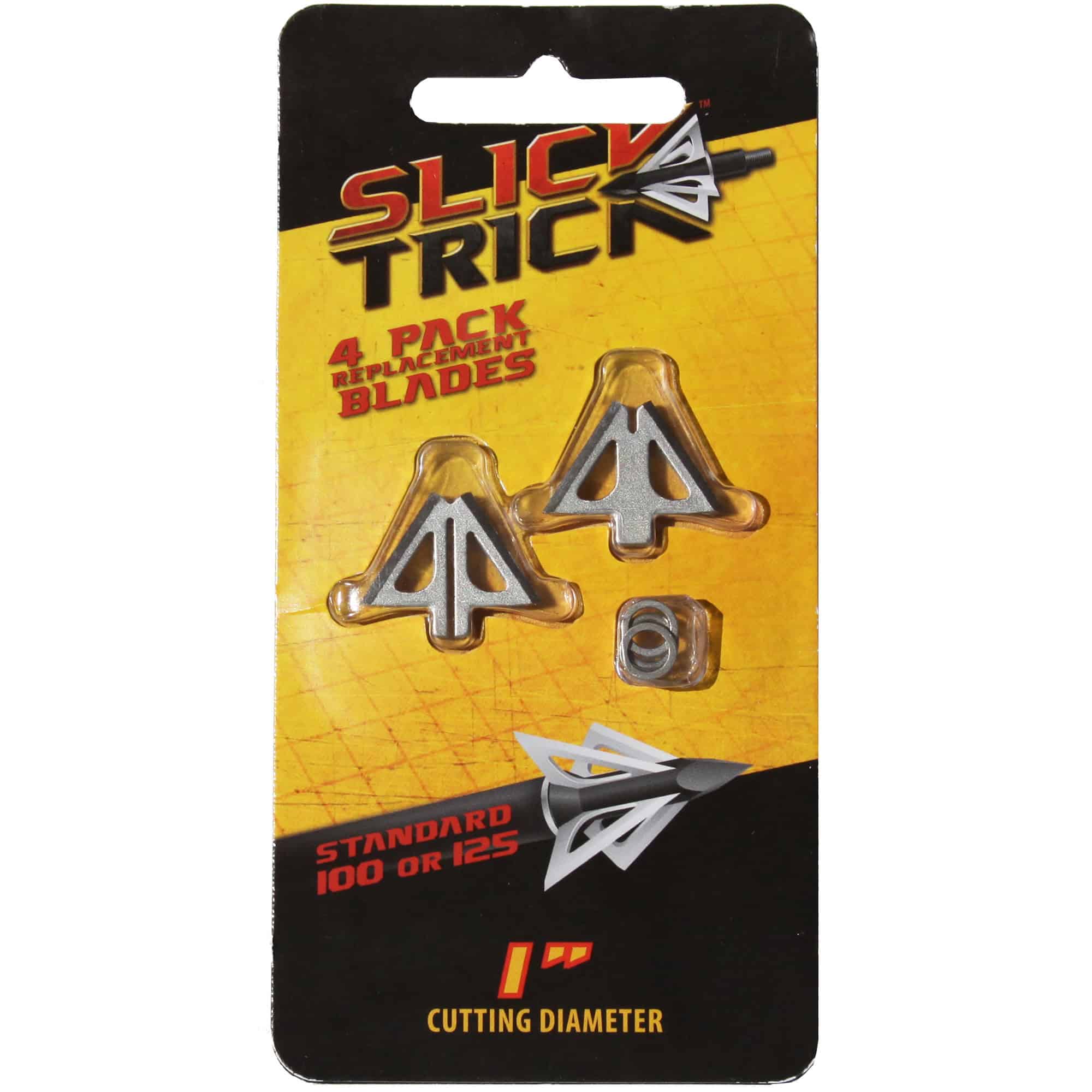 Slick Trick Broadhead Standard 1″ Replacement Blades 100/125 Grain 4 Pack 15STXBLS