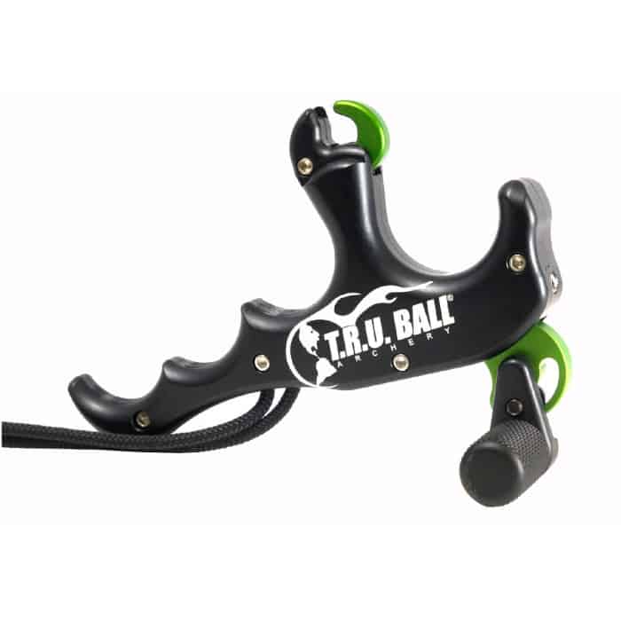 TRU Ball Archery Release 4 Finger Bone Collector T-Rex Release Medium TTR4-BK-M