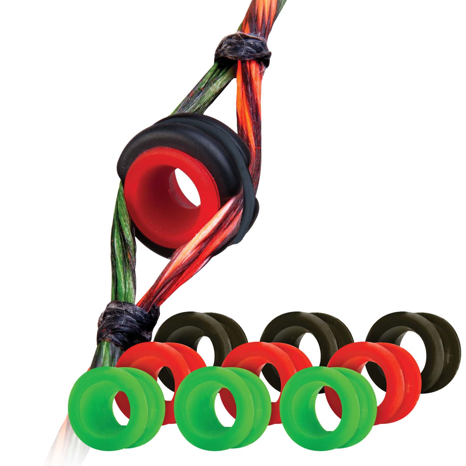 TRUGLO Versa Peep Black 1/4″, 1/8″, 5/32″ and 3/16″ Red Black Green TG75X