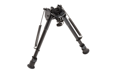 TRUGLO, TAC POD Adjustable Bipod, Fixed, Adaptor, Fits Sling Swivel Stud or Picatinny Rail, 9″-13″, Black
