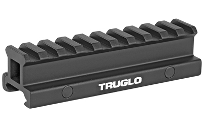 TRUGLO, RISER MOUNT PICATINNY, Riser, Black, Picatinny Style Riser Mount, Raises Mounting Surface by 3/4″