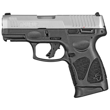 Taurus G3C Stainless 9mm 3.2" Barrel 12-Rounds Adjustable Rear Sight