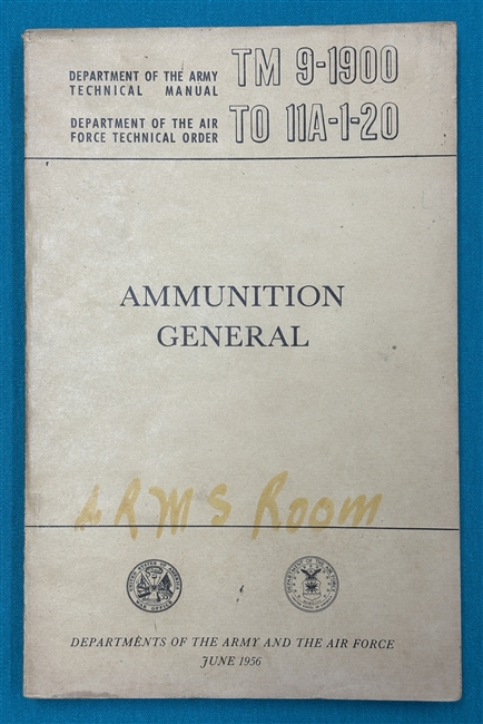 TM 9-1900 Ammunition GeneralTechnical Manual 1956