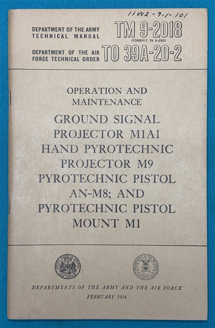 TM 9-2018Pyrotechnic ProjectorsTechnical Manual1954