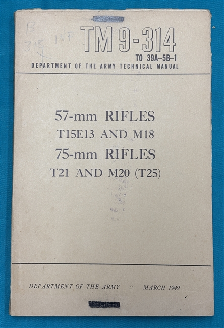 TM 9-31457mm Recoiless Rifle M18Technical Manual 1949