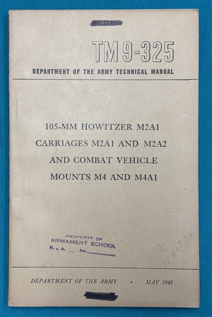 TM 9-325105mm Howitzer M2A1 Technical Manual 1948