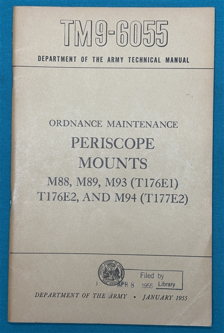 TM 9-6055 Periscope Mounts (M41 and M47 Tank) Technical Manual 1955