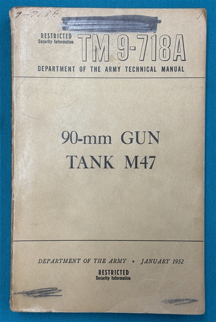 TM 9-718ATank M47 Technical Manual 1952