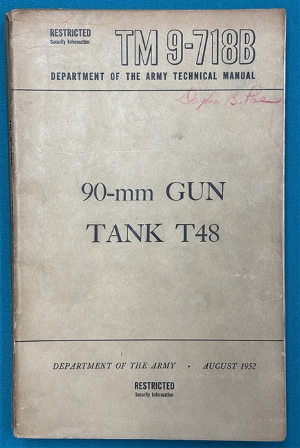 TM 9-718BTank T48 Technical Manual 1952