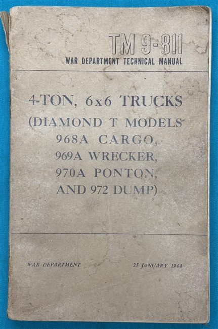 TM 9-811 Diamond T 4-Ton 6 x 6 TruckTechnical Manual1944