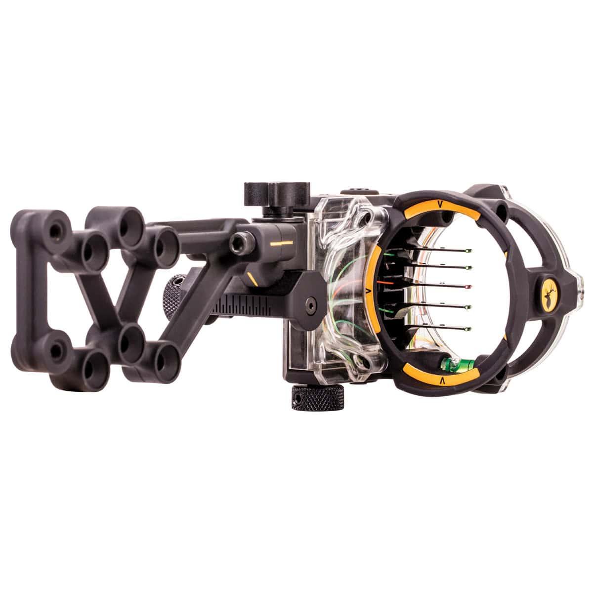 Trophy Ridge Sight React HS 5 Pin Bow Sight W/ Sight Light Left Hand AS855L