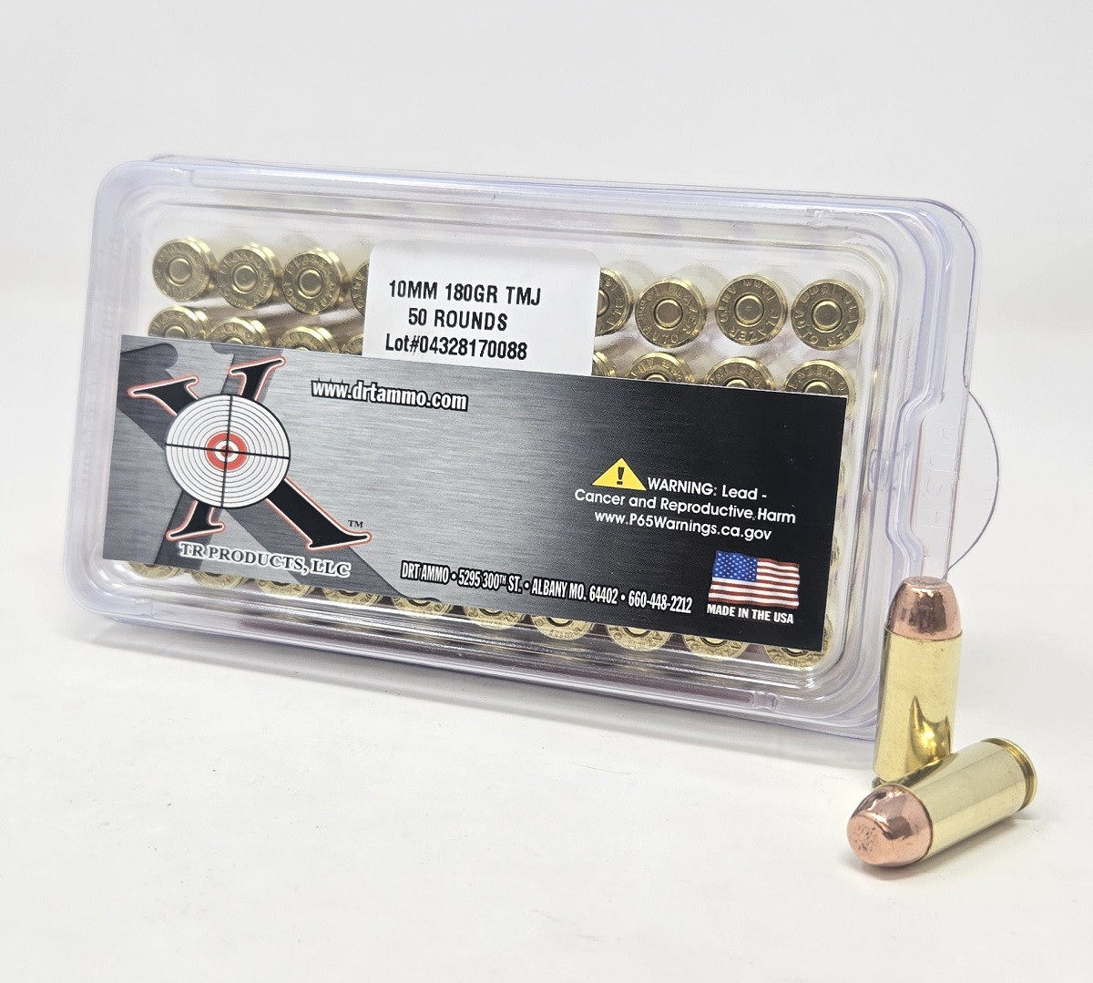 Ten Ring 10mm Ammunition TR31018050 180 Grain Full Metal Jacket 50 Rounds