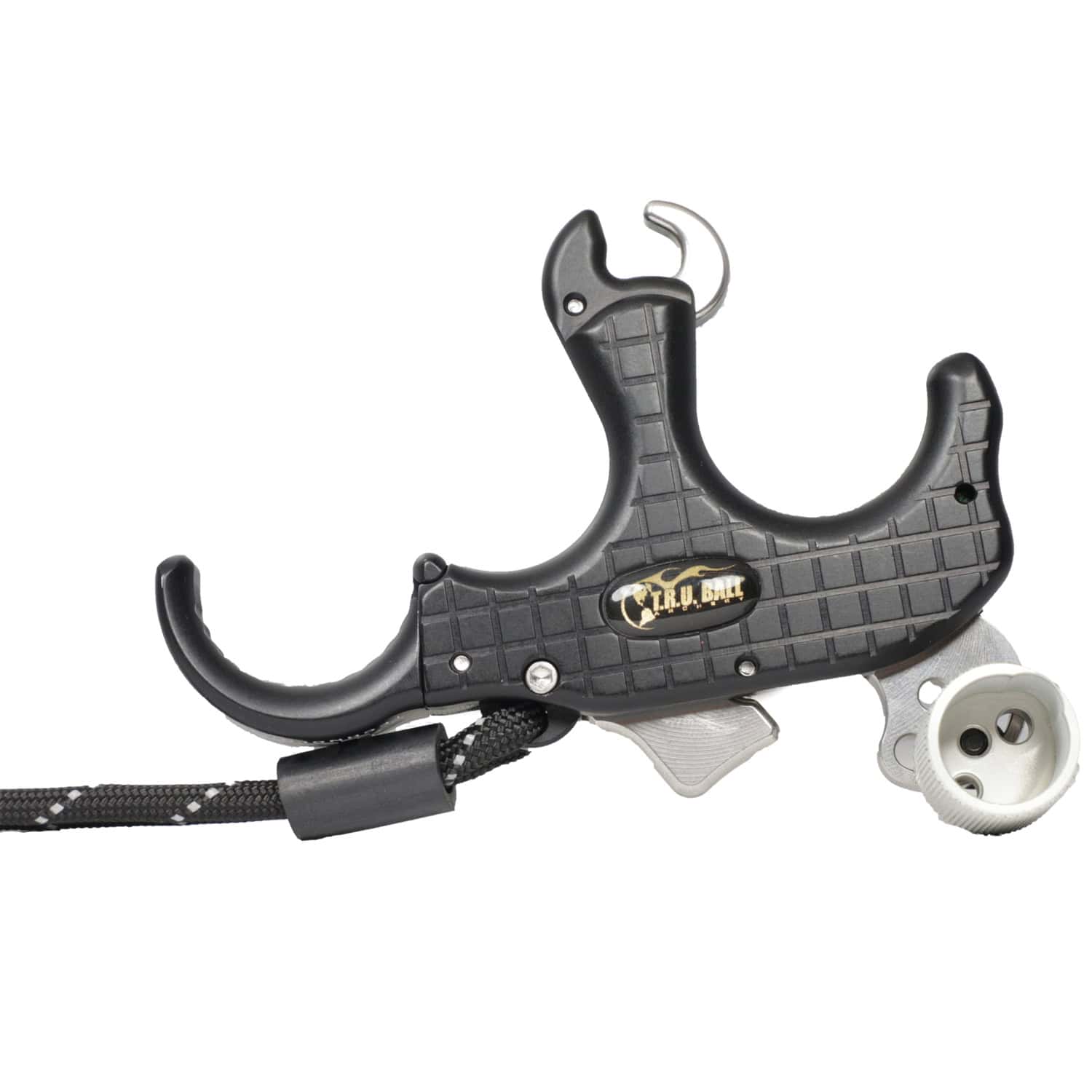 TRU Ball Archery Release Blade Pro Flex 3-4 Finger Black Medium Thumb Release TBPF-BKQS-M