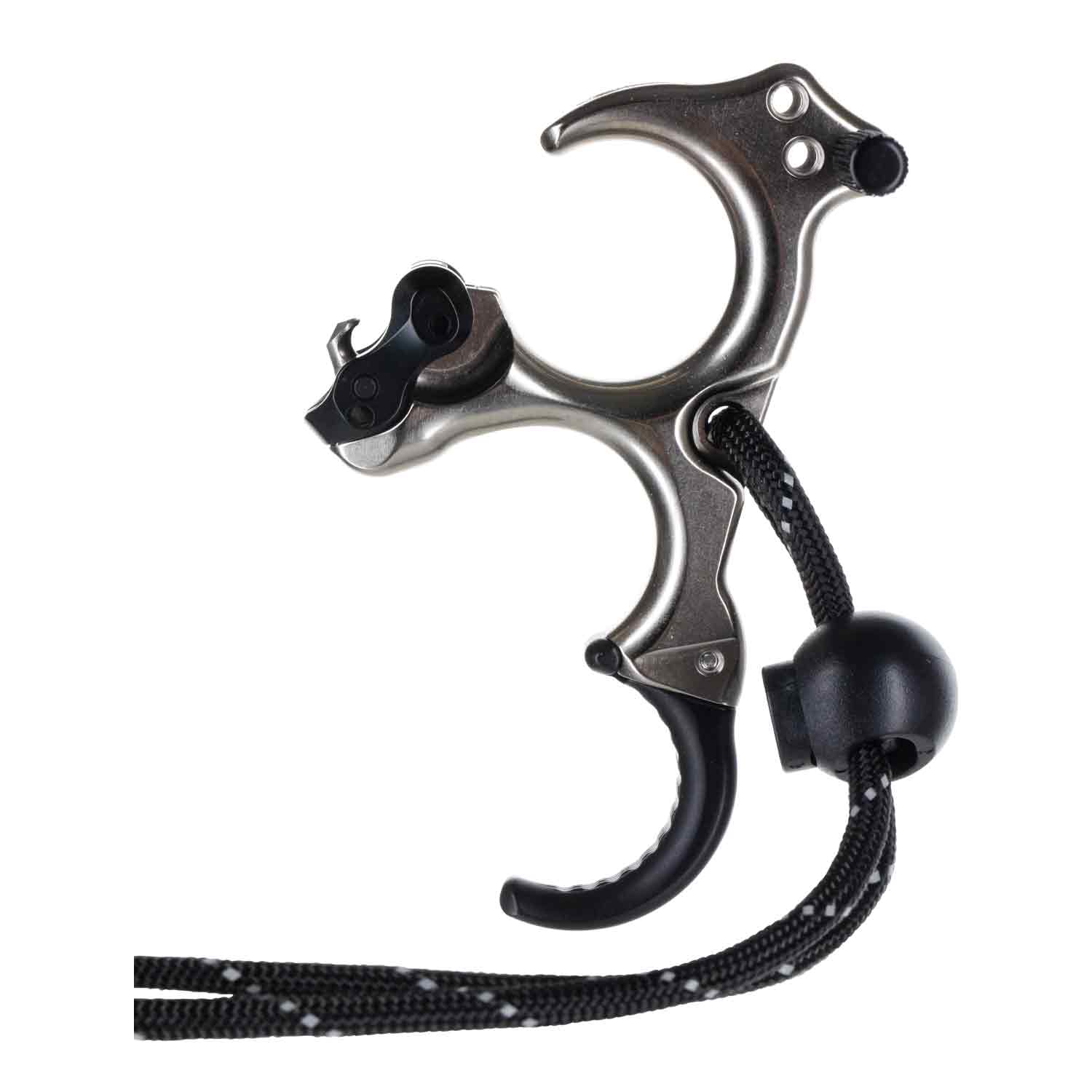 TRU Ball Archery Release HBC Flex 3 Finger Black Medium Thumb Release Brass Back-Tension THBF-BT-M
