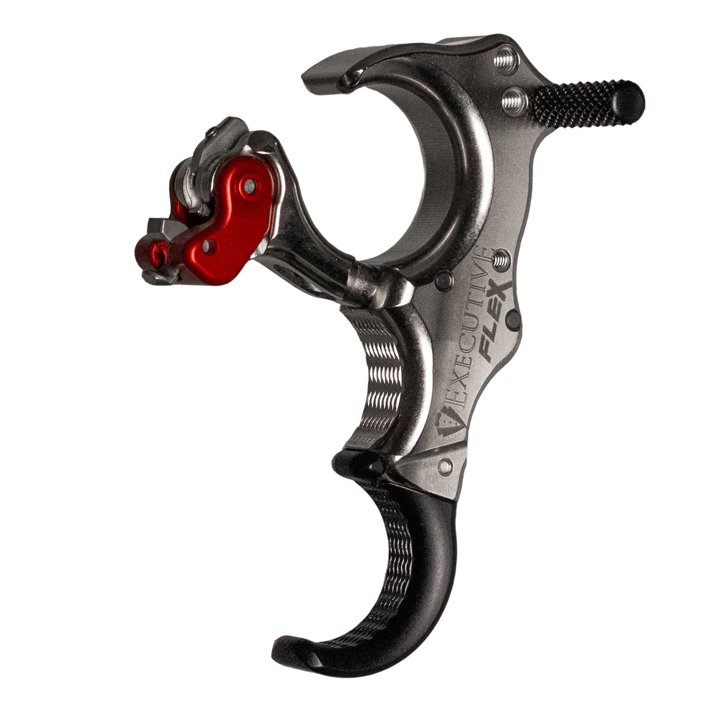 TRU Ball Archery Release 3 Finger Executive Flex Quick Silver Brass – Large TEXF-QS-L
