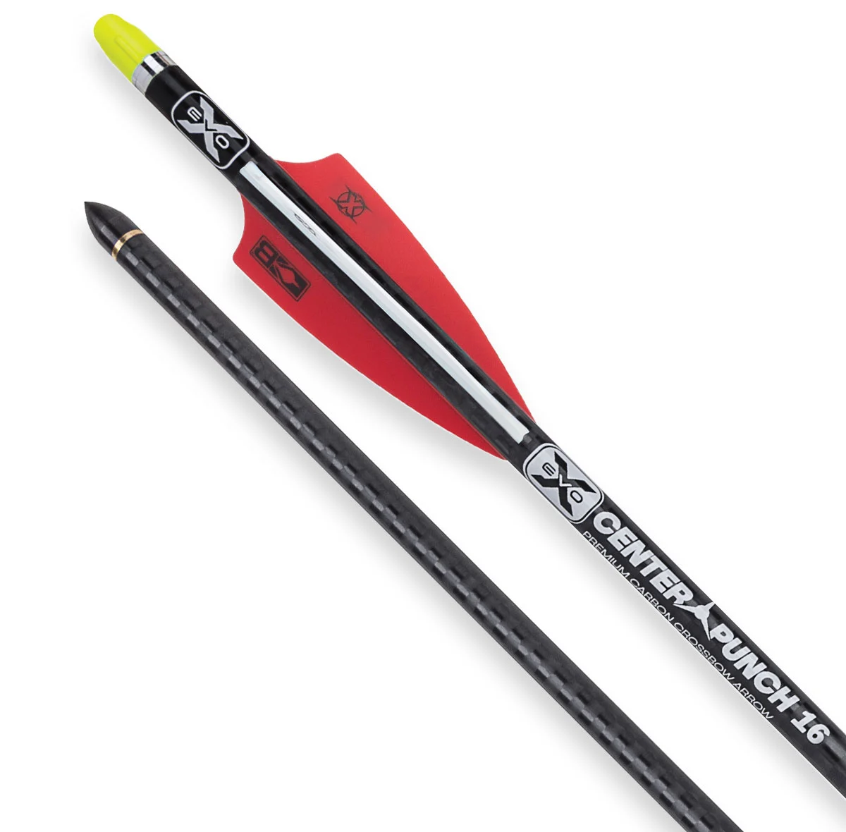 TenPoint Crossbows Bolts EVO-X Center Punch Carbon Arrows 16″ ALPHA Nocks 6 Pack HEA-750.6 Ten Point
