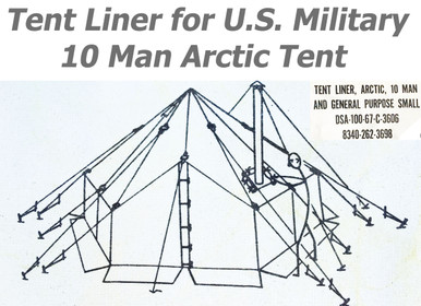 Tent Liner for USGI 10 Man Arctic Tent