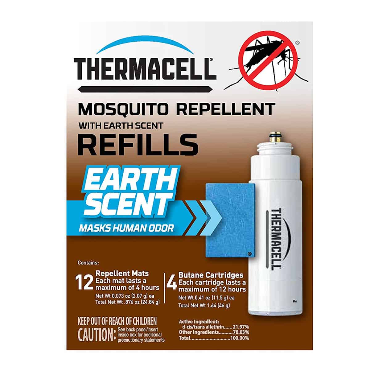 Thermacell Mosquito Repellent Original Mosquito Repellent Refills 48 Hours Earth Scent