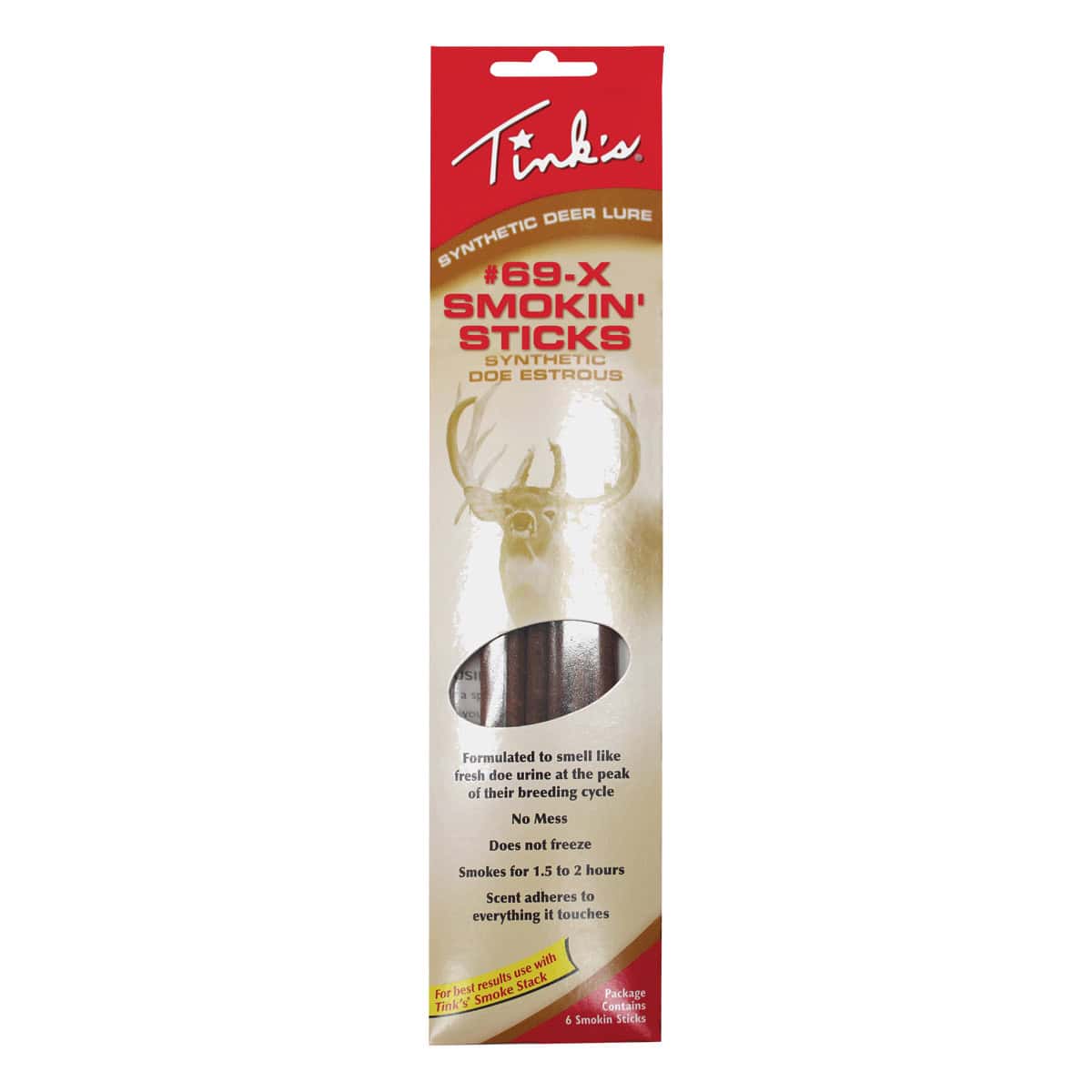 Tink’s Scents #69-X Smokin Sticks Synthetic Doe Estrous 6 Pack W6106