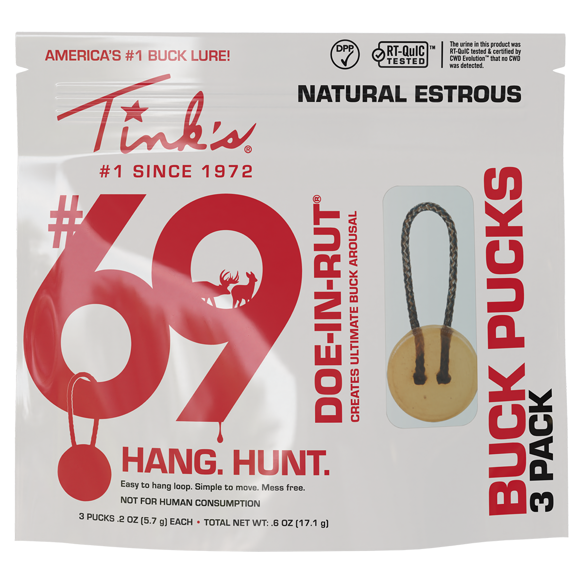 Tink’s Scents #69 Doe-in-Rut Estrus Buck Pucks W6340