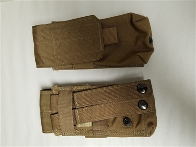 US GI AMMO POUCH FOR 2 M4-30 RD MAGAZINES BROWN COLOR.