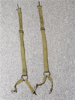 USMC O.D. SUSPENDERS SET OF 2 PIECES.