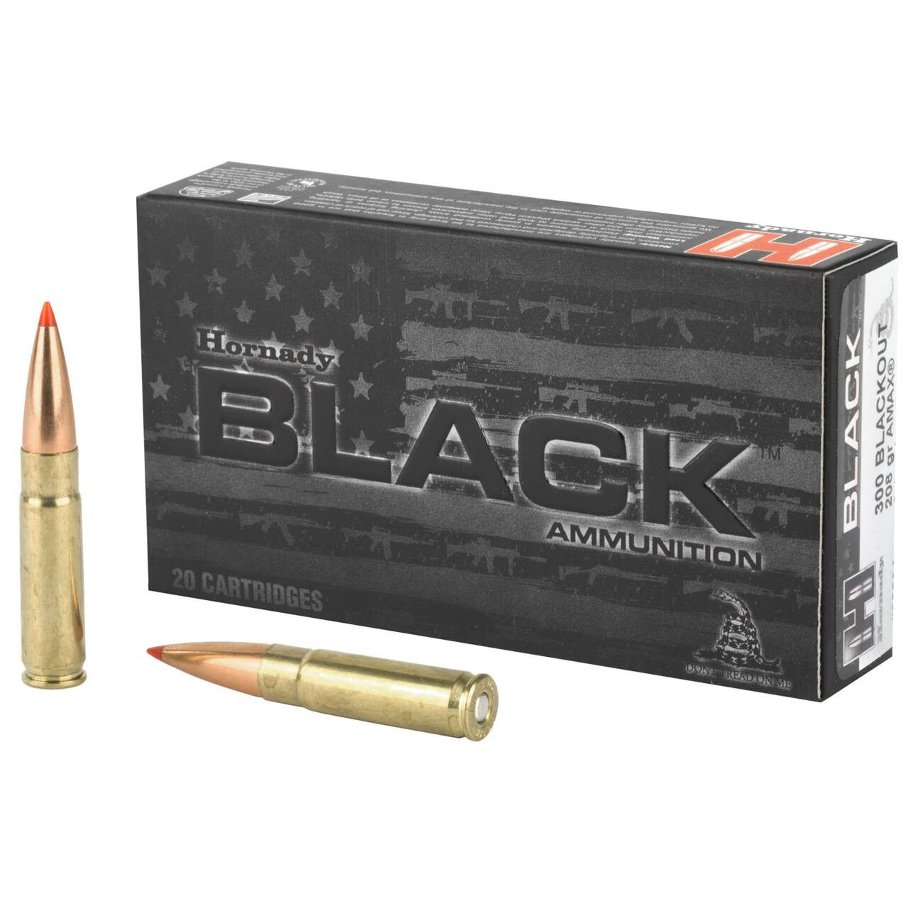 Hornady Black 300 Blackout 208gr A-Max Subsonic Ammo 1020 FPS