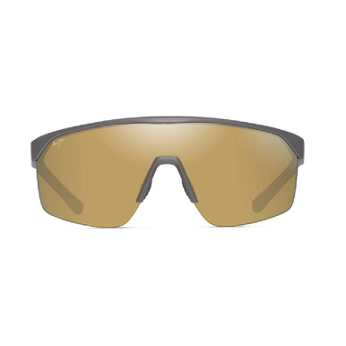 Maui Jim Paluna Polarized Shield Sunglasses – Matte Metallic Light Brown