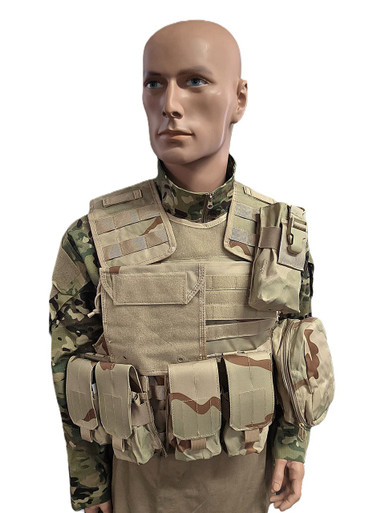 Desert Assault Vest w/ PouchesXL size