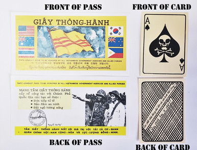 Vietnam Era Vietcong Pass & Death Card