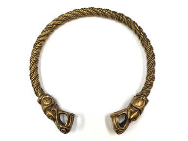 Viking & Celt Brass Neck Ring