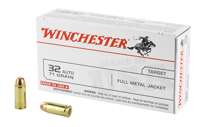 Winchester Ammunition, USA, 32ACP, 71 Grain, Full Metal Jacket, 50 Round Box