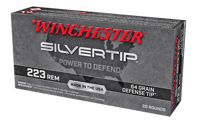 Winchester Ammunition, Silvertip, 223 Remington, 64 Grain, Polymer Tip, 20 Round Box