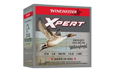 Winchester Ammunition, Xpert HI-Velocity, Steel, 12 Gauge, 2.75″, #4, 1.06 oz., Steel Shot, Lead Free, 25 Round Box