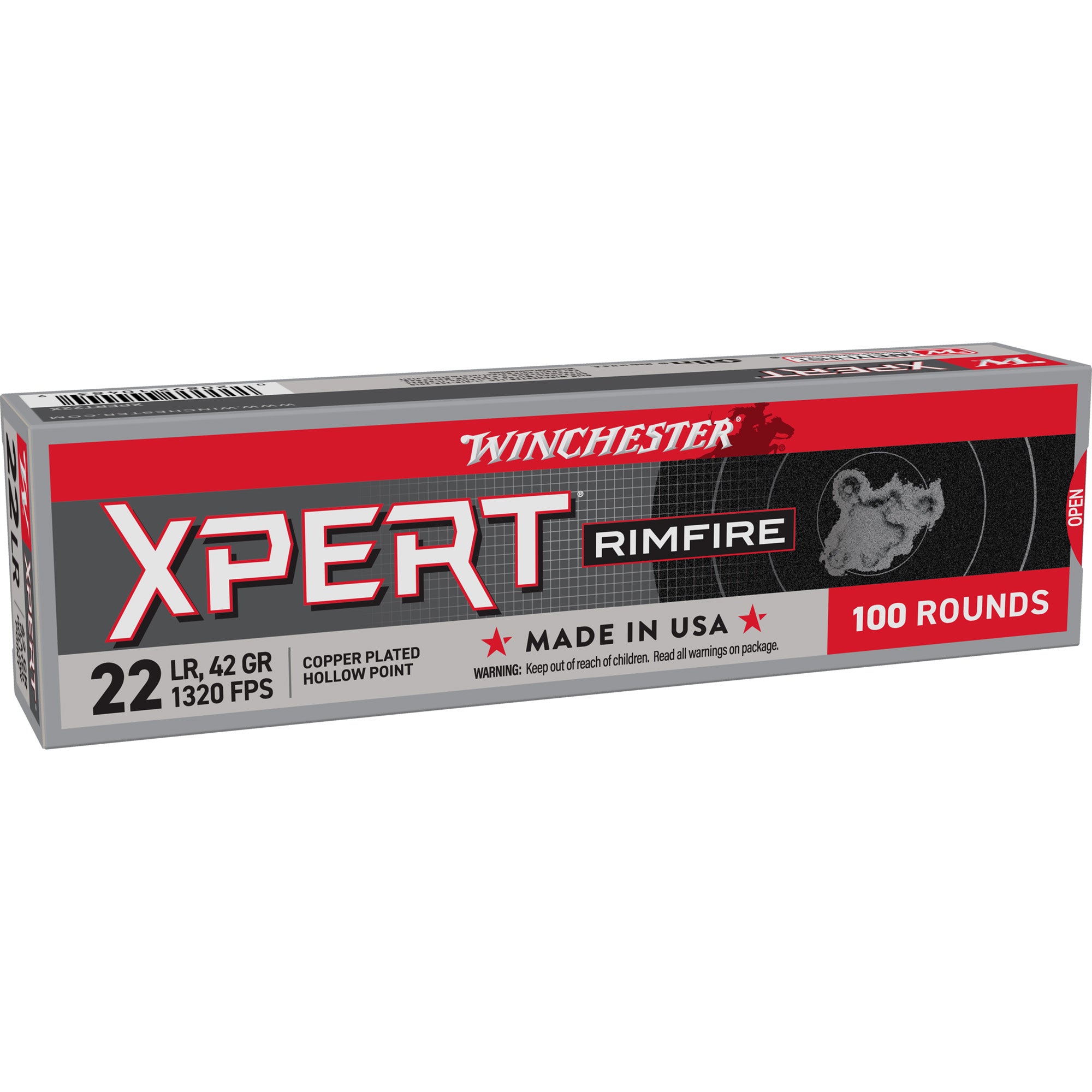 Winchester .22 LR Xpert Rimfire 42gr CPHP Ammo 1320 FPS