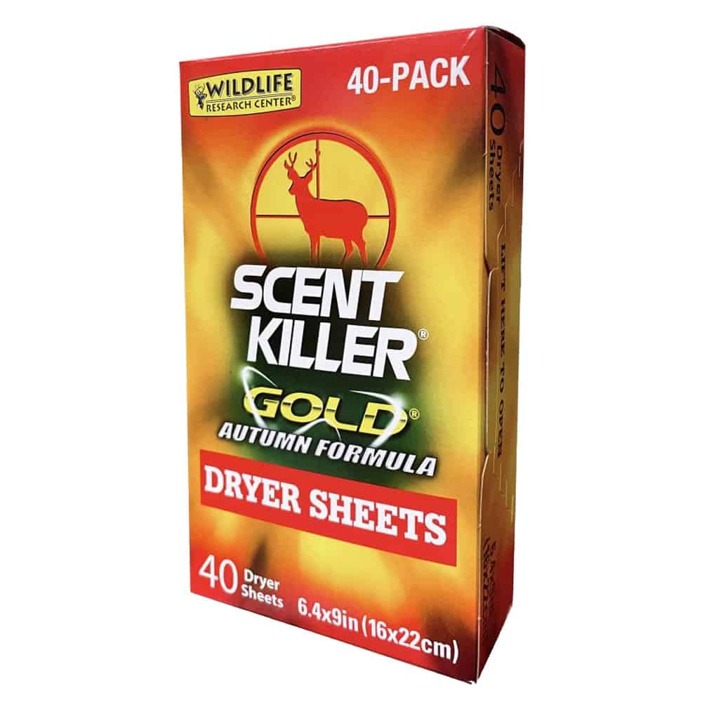 Wildlife Research Center Scent Killer Dryer Sheets 40 Count 6.4″x9″ Autumn Formula 1283