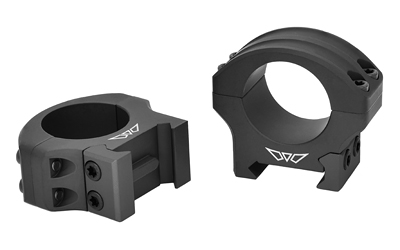 Warne, HyperLite Rings, 1″ Low, Matte Finish, Black