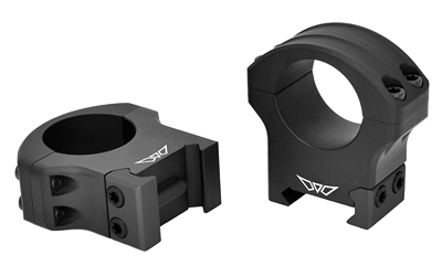 Warne, HyperLite Rings, 1″ High, Matte Finish, Black