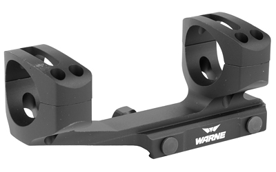 Warne, Generation 2 Mount, 30mm, Fits AR Rifles, Extended Skeletonized, Black Finish