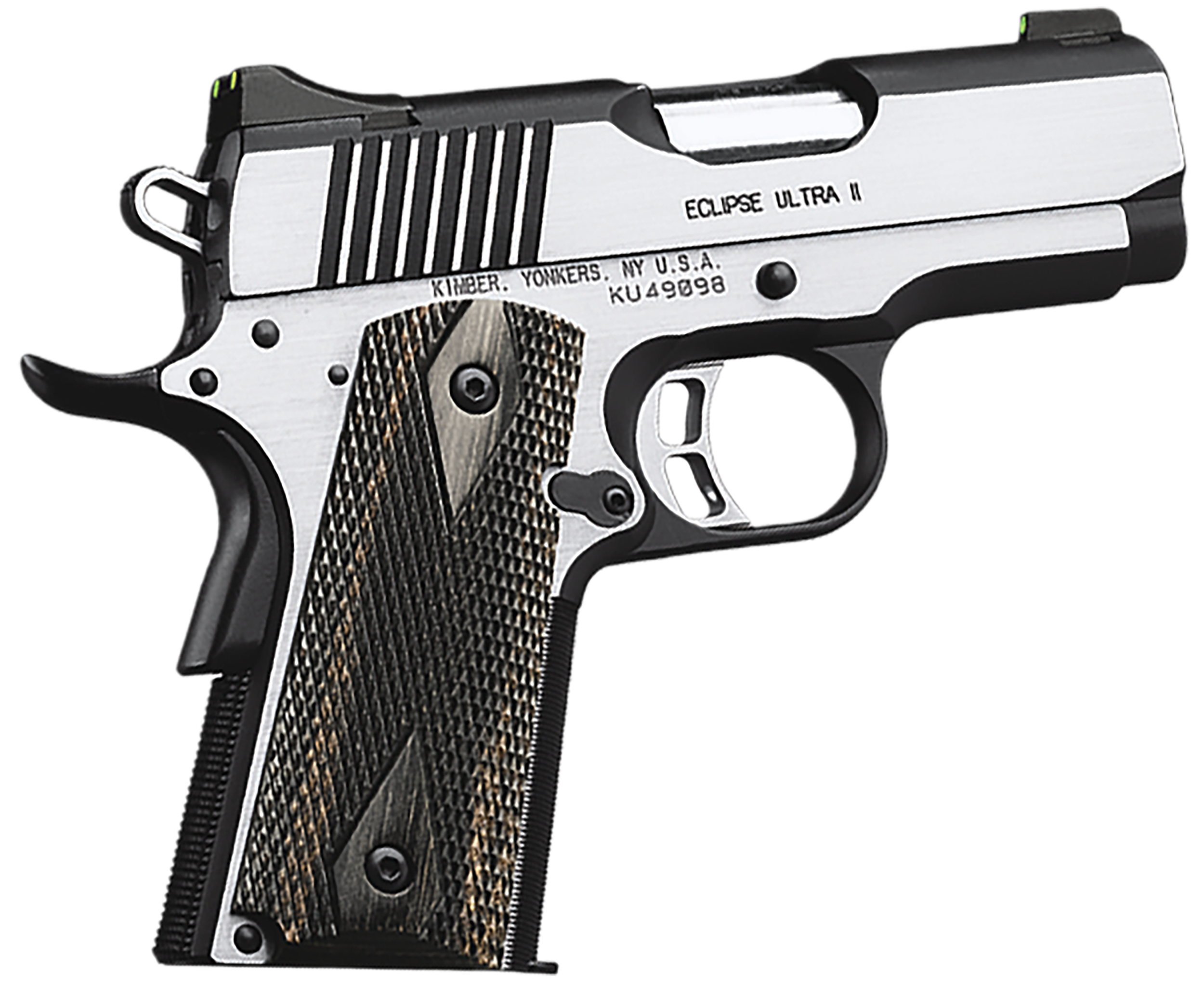 Kimber 3200042 Eclipse Ultra II Pistol - .45 ACP, 3 in Barrel, Brush Polished Frame/Slide, 7 Rd