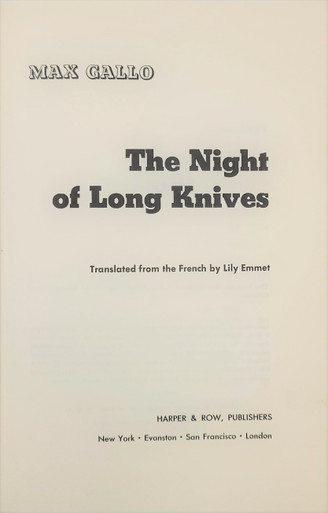The Night of Long Knives: June 29-30, 1934 - Hitler's Purge of the SA