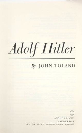 Adolf Hitler, the Definitive Biography