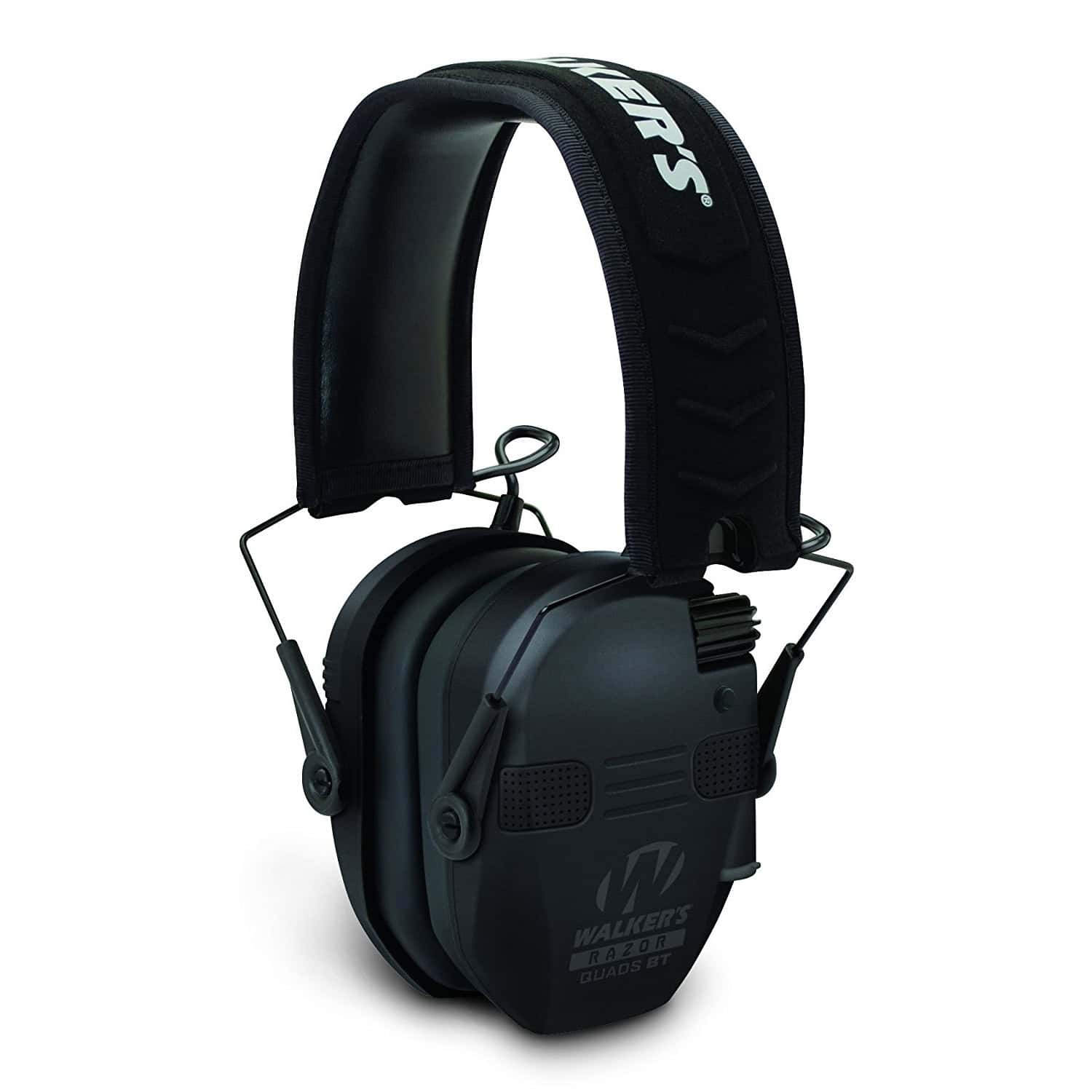 Walker’s Razor Slim Electronic Quad Muff w/ Bluetooth – Black GWP-RSEQM-BT