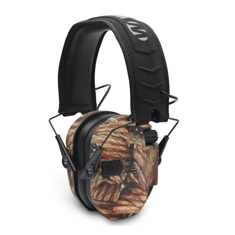 Walker’s Razor Slim Low Profile Electronic Earmuffs American Flag GWP-RSEM-BARM*