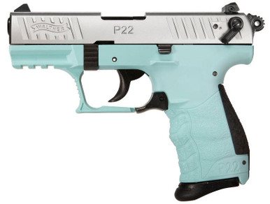 Walther P22Q .22LR 10rd Mag 3.4" Barrel Angel Blue